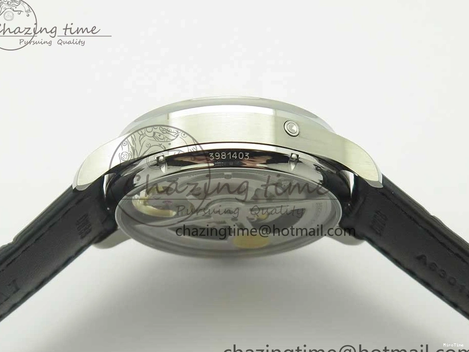 MIROTIME 0227 Sporty Portuguese Tourbillon IW504602 SS ZF Best Edition Blue Dial on Black Leather Strap 7175